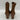 Calvin Klein CASSIA Brown Leather Square Toe Pull On Chelsea Boots, Size 8M - Very Good - Ufashion
