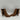 Calvin Klein CASSIA Brown Leather Square Toe Pull On Chelsea Boots, Size 8M - Very Good - Ufashion