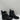 Karl Lagerfeld Paris Women's Pepper Rhinestone Curb Link Combat Boots Black 7.5M - Very Good - Ufashion