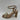 London Rag BOTTOM KISS Beige Chain Strap Italian Block Heel Sandals, Size 6 - Very Good - Ufashion