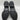 Karl Lagerfeld Paris Women's Pepper Rhinestone Curb Link Combat Boots Black 7.5M - Very Good - Ufashion