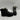 Marc Fisher NALINA Black Leather/Suede Lace Up Lugged Sole Ankle Boots Women 10M - Very Good - Ufashion