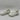 BEBE Analia White Mesh Embellished Chunky Lace Up Low Top Sneakers, Size 8.5 - Very Good - Ufashion
