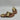Jack Rogers JACK FLAT Gold Leather Open Toe Thong Slip On Sandals, Size 6W - Very Good - Ufashion