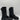 Women’s Ash Curb Chain Leather Boots Black Size 37 - Very Good - Ufashion