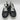 Ungaro Perforated Leather Sneakers Black/White Size 41 - Very Good - Ufashion