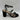 Kelly & Katie CADENE Black Fabric Square Toe Strappy Rhinestone Sandals, 8.5M - Very Good - Ufashion