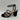 Kelly & Katie CADENE Black Fabric Square Toe Strappy Rhinestone Sandals, 8.5M - Very Good - Ufashion