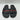 VALENTINO BY MARIO Black/Red Leather Logo Slide Sandals Men’s Size 12/45 - Very Good - Ufashion