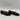 White Mountain NOBLES 2 Black Faux Leather Almond Toe Chain Loafers, Size 7M - Very Good - Ufashion