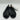Crocs Women's Isabella Jelly II Flat W Ballet, Black/Black Size 4M - Very Good - Ufashion
