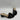 L’agence Black Embossed Leather Open Toe Block Heel Slip On Sandals, Size 39.5 - Very Good - Ufashion