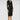 Francesco Scognamiglio Long Sleeve V-Neck Twist Front Dress Black Size 46 - Ufashion