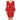 NWT Nicole Miller Women's Ponte Bell SLV Dress, Lipstick red Size P - Ufashion