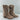 ITALEAU Beige Leather Side Zip Waterproof Mid Calf Boots Women’s Size 37.5 - Very Good - Ufashion