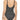 NWT Calvin Klein Twist-Front Tummy-Control One-Piece Swimsuit Black Size 6 - Ufashion