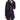French Connection Women's Mixed Media Cutaway Coat Navy/Black Size 4 - Very Good - Ufashion