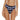 NWT Becca Womens Danielle Tie Dye Banded High Waist Bikini Bottom, Marina Size S - Ufashion