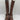 NWB Arezzo Clara Knee-High Womens Leather Tall Motorcycle Boots Brown Size 6B - Ufashion