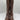 NWB Arezzo Clara Knee-High Womens Leather Tall Motorcycle Boots Brown Size 11B - Ufashion