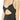 Hobie Women's Front Keyhole Cut Out One Piece Swimsuit, Black//Solids, M - Ufashion
