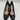 Karl Lagerfeld ROULLE Black Leather Pointy Toe Slip On High Heels Womens 7.5M/38 - Very Good - Ufashion