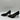 Karl Lagerfeld ROULLE Black Leather Pointy Toe Slip On High Heels Womens 7.5M/38 - Very Good - Ufashion