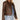 NWOT Cleo + Wolf Women's Faux Leather Moto Jacket Brown Size L - Ufashion