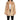 NWT Love Token Women’s Faux Fur Coat w/Hood Beige Size L - Ufashion