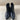 Kaari Blue EMELIA Black Faux Leather Pointy Toe Side Zip Block Heel Boots Size 6 - Very Good - Ufashion