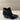 Kaari Blue EMELIA Black Faux Leather Pointy Toe Side Zip Block Heel Boots Size 6 - Very Good - Ufashion