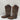Circle G Women's Western Boots Embroidery Overlay Chocolate Brown Size 7M - Very Good - Ufashion
