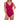 Gottex Women's Standard Sea Shells V Neck Surplice One Piece, Dark Cherry, 40 - Ufashion