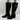 Journee Collection GAIBREE Black Synthetic Square Toe Zip Up Tall Boots Size 8WC - Very Good - Ufashion