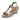 Rockport Women's Blanca T-Strap Sandal, Taupe Metallic Synthetic, 10 - Ufashion