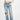 FP Movement Women's Maggie Mid Rise Straight Jeans, Aged to Perfection, Blue, 27 - Ufashion
