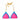 J.Crew Color-Blocked String Top Fuchsia Multi SM - Ufashion