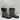 Women's Chooka Smart Stripes Mid Rain Boots Black/White Size 9 - Very Good - Ufashion