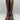 NWB Arezzo Clara Knee-High Womens Leather Tall Motorcycle Boots Brown Size 10B - Ufashion
