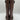 NWOB Arezzo Clara Knee-High Womens Leather Tall Motorcycle Boots Brown Size 5B - Like New - Ufashion