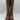 NWB Arezzo Clara Knee-High Womens Leather Tall Motorcycle Boots Brown Size 9.5B - Ufashion