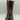 NWOB Arezzo Clara Knee-High Womens Leather Tall Motorcycle Boots Brown Size 8.5B - Like New - Ufashion