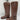 NWB Arezzo Clara Knee-High Womens Leather Tall Motorcycle Boots Brown Size 8B - Ufashion