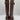 NWB Arezzo Clara Knee-High Womens Leather Tall Motorcycle Boots Brown Size 8B - Ufashion