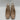 Anne Klein LANEY Nude Patent Leather Square Toe Slingback Dress Pumps, Size 9 - Very Good - Ufashion