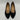 Trotters ESTEE Navy Nubuck Point Toe Block Heel Slip On Flats, Women’s Size 7M - Very Good - Ufashion