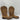 Circle G Embroidered Inlay Brown Leather Square Toe Western Boots Women’s 8.5M - Very Good - Ufashion