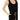 Mod-o-doc Lightweight Terry Cloth Racerback Straight Leg Jumpsuit Black LG - Ufashion