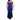 Xscape Womens Side Slit Padded Bust Evening Dress Blue 12 - Ufashion