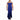 Xscape Womens Side Slit Padded Bust Evening Dress Blue 12 - Ufashion